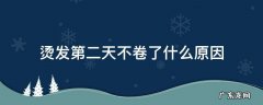 头发烫完第二天就不卷了是为什么 烫发第二天不卷了什么原因
