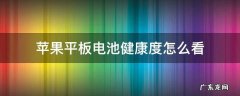 如何看苹果平板的电池健康 苹果平板电池健康度怎么看