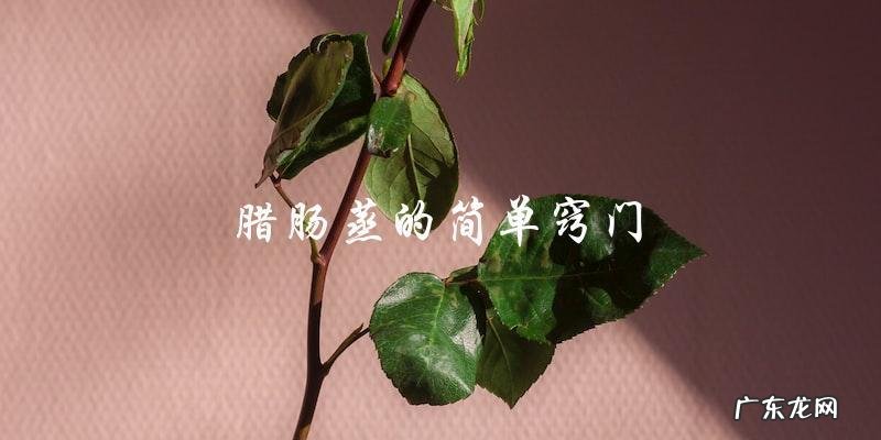 腊肠蒸的简单窍门，让你轻松做出美味又下饭的佳肴