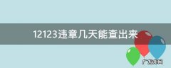 长沙12123违章几天能查出来 12123违章几天能查出来
