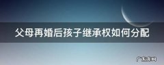 父母再婚的子女有继承权吗 父母再婚后孩子继承权如何分配