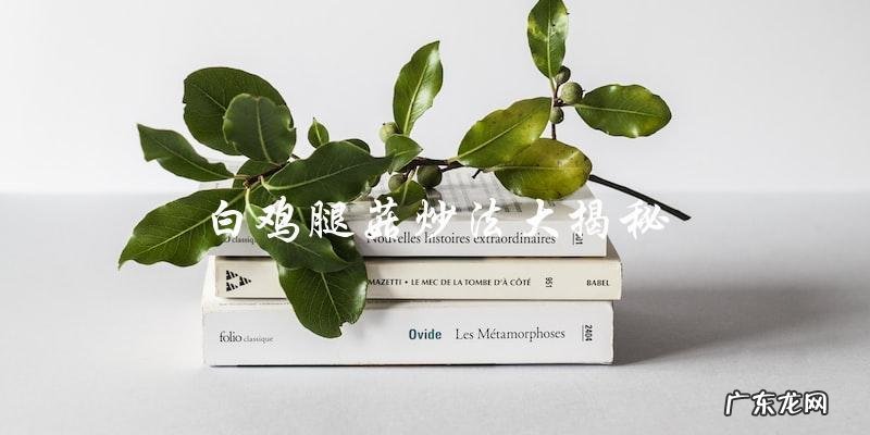 白鸡腿菇炒法大,做出美味口感!