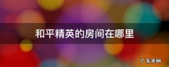 和平精英的房间在哪里 和平精英的房间在哪?