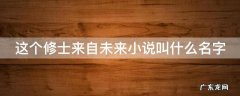 这个修士来自未来免费阅读 这个修士来自未来小说叫什么名字