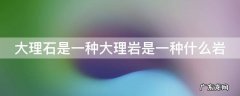 大理石是一种大理岩是一种什么岩 大理石是一种大理岩是一种什么岩石