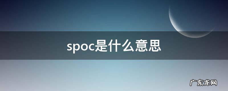 校内spoc是什么意思 spoc是什么意思
