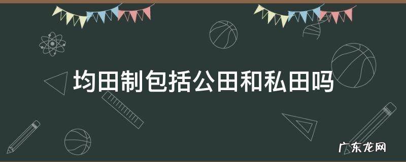 均田制与占田制的区别 均田制包括公田和私田吗