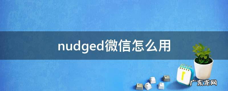 nudged微信怎么用