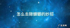 怎么去除蟑螂的妙招 去除蟑螂的小妙招