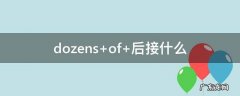 dozens of 后接什么