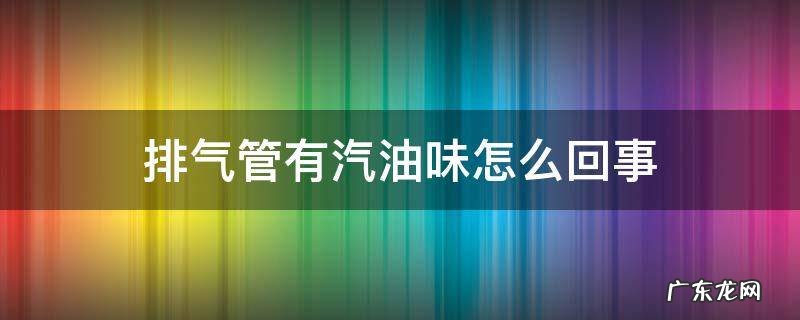 排气管有汽油味怎么回事 排气管里有汽油味是怎么回事