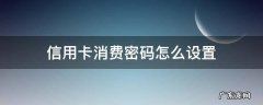 有信用卡卡号和密码能消费吗 信用卡消费密码怎么设置