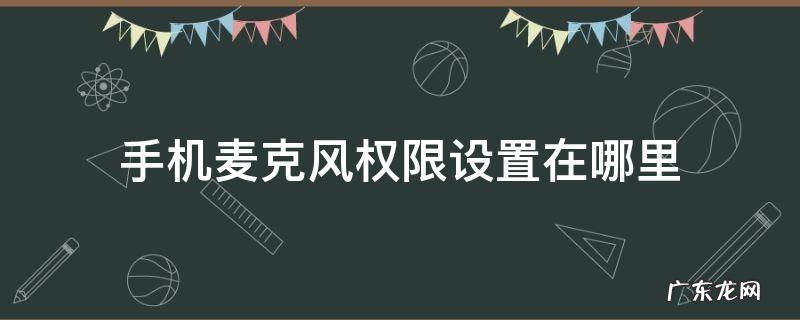 手机麦克风权限设置在哪里 oppoA8手机麦克风权限设置在哪里