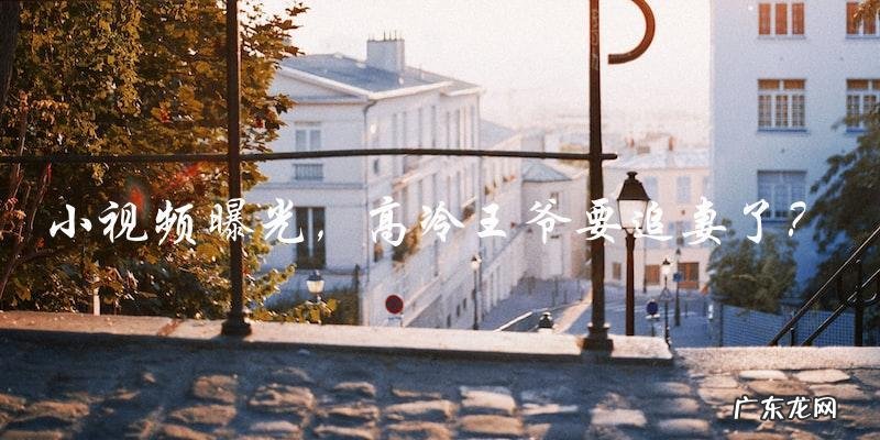 高冷王爷突然展露追妻狂热，小视频曝光引发猜测！