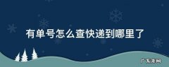 京东有单号怎么查快递到哪里了 有单号怎么查快递到哪里了