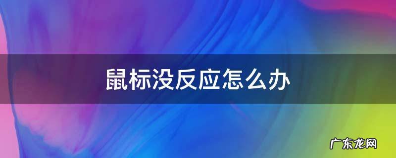 鼠标没反应怎么办 有线鼠标没反应怎么办