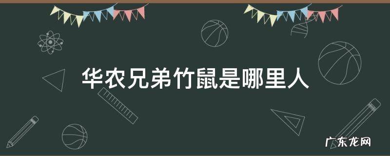 华农兄弟竹鼠是哪里人 华农的竹鼠去哪儿了