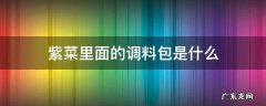 紫菜里面的小包是调味料吗 紫菜里面的调料包是什么