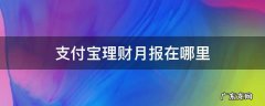 支付宝月理财报告在哪 支付宝理财月报在哪里