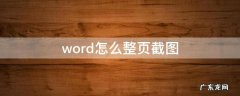 word怎么整页截图 word2010怎么截图一整页