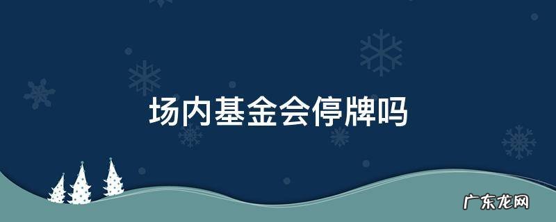 场内基金停牌了还能转场内吗 场内基金会停牌吗