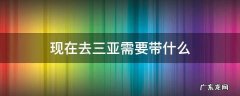 现在去三亚需要带什么 现在去三亚需要带什么东西