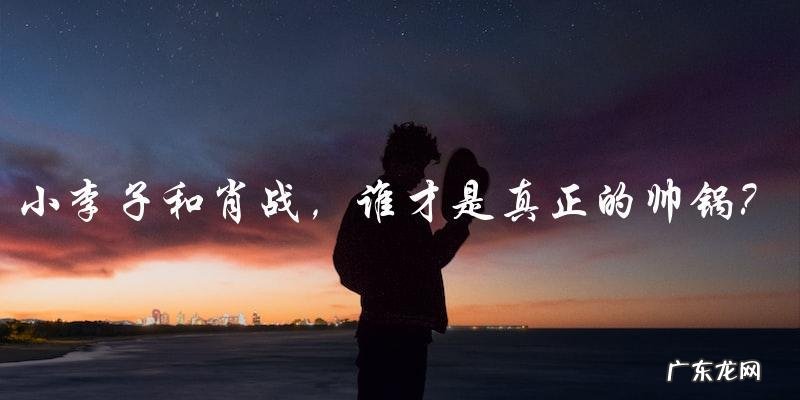 终极较量:小李子VS肖战,谁才是真正的帅锅?