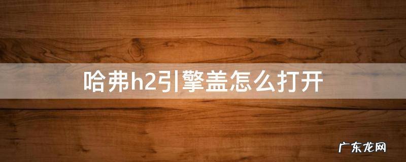 哈弗h1引擎盖怎么开图解 哈弗h2引擎盖怎么打开