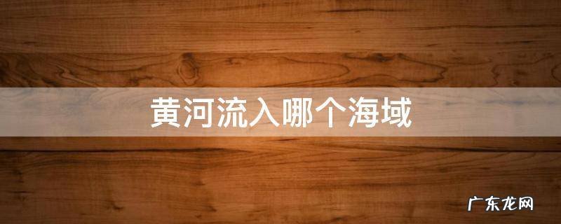黄河最终流入哪个海区 黄河流入哪个海域