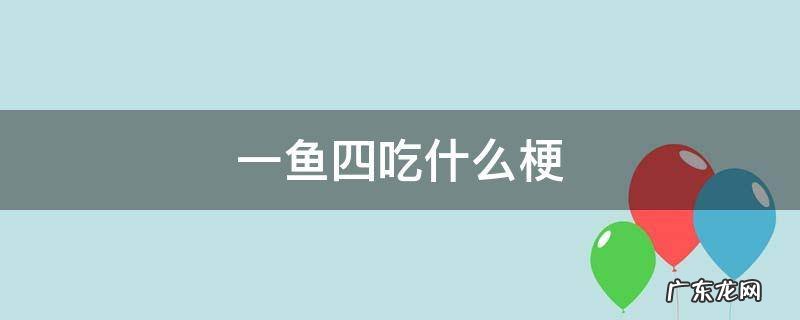 一鱼四吃什么梗 一个鱼一个四念什么