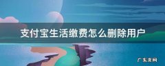 支付宝生活缴费怎么删除用户 支付宝生活缴费怎么删除用户2021