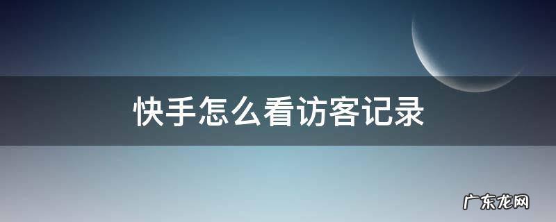 快手怎么看访客记录2021 快手怎么看访客记录