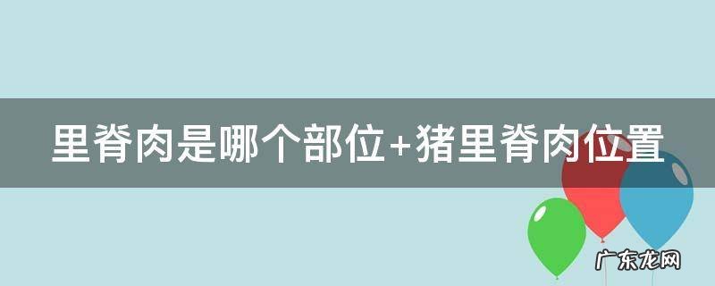 里脊肉是哪个部位 猪小里脊肉是哪个部位
