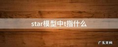 star中的t指的是 star模型中t指什么