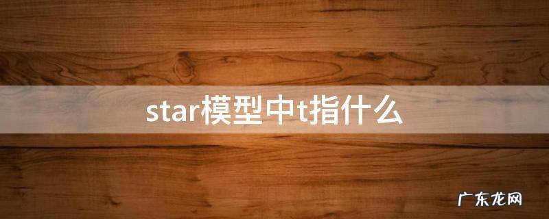 star中的t指的是 star模型中t指什么