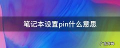 笔记本设置pin有什么用 笔记本设置pin什么意思