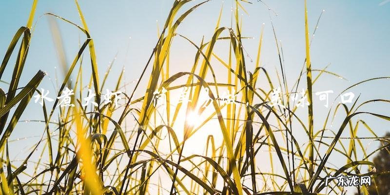 水煮大虾:简单易做,美味可口