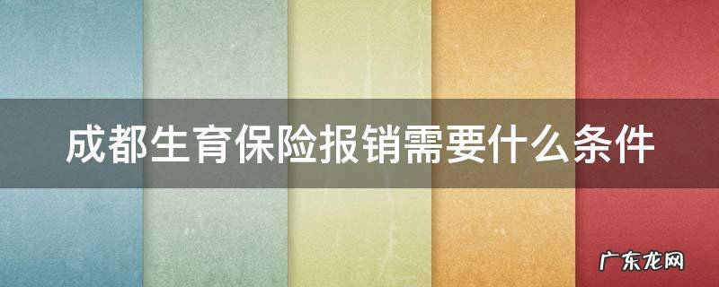 成都生育保险报销需要什么条件 成都生育保险报销流程2020