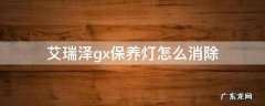 艾瑞泽gx保养灯怎么消除 奇瑞艾瑞泽gx保养灯怎么归零