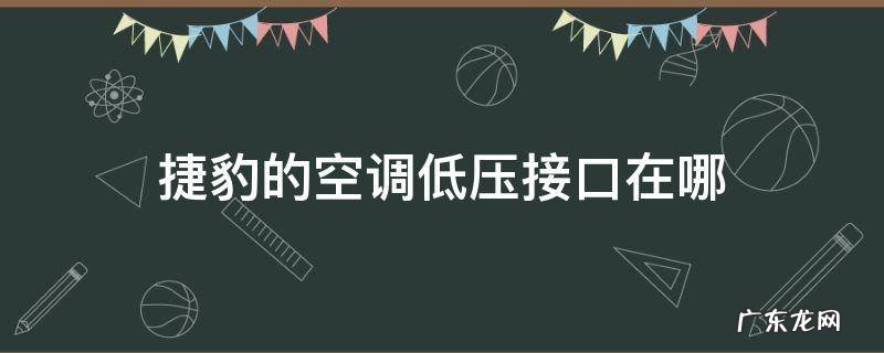 捷豹xf空调低压接口在哪里 捷豹的空调低压接口在哪