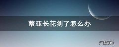 蒂亚长花剑了怎么办 蒂亚长花剑后多久开花
