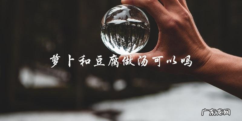 可以将标题写为：萝卜豆腐汤-美味又健康的搭配！