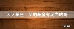 天天基金上买的基金有场内的吗