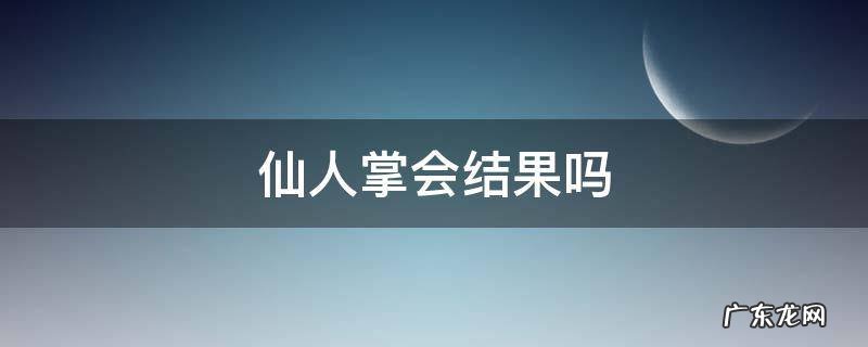 仙人掌会结果吗会开花吗 仙人掌会结果吗