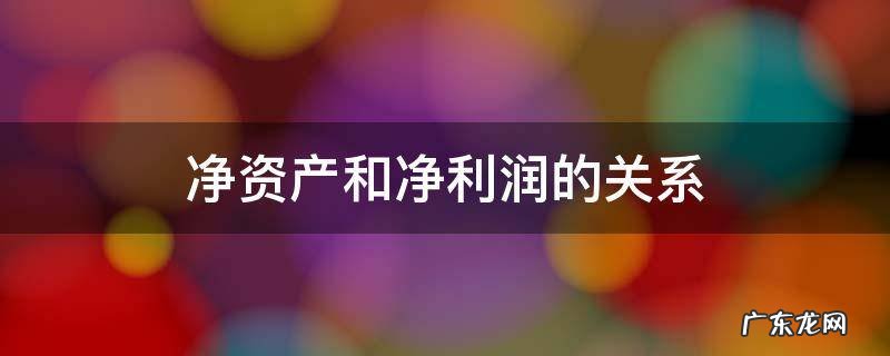 净资产和净利润的关系 净资产和营业利润的关系