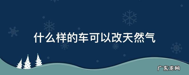 什么车不能改天然气 什么样的车可以改天然气