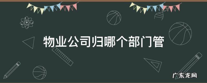 物业公司归哪个部门管 深圳物业公司归哪个部门管