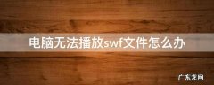电脑上的swf播放器播放不了 电脑无法播放swf文件怎么办