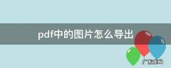 pdf中的图片怎么导出 pdf里的图片怎么导出