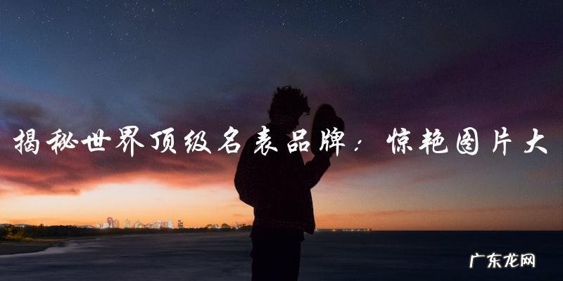 世界顶级名表品牌：惊艳图片大全！